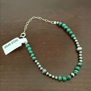 Malachite and Desert Pearl Bracelet